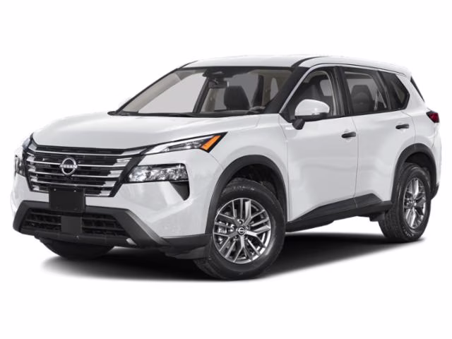 2024 Glacier White Nissan Rogue S AWD SUV