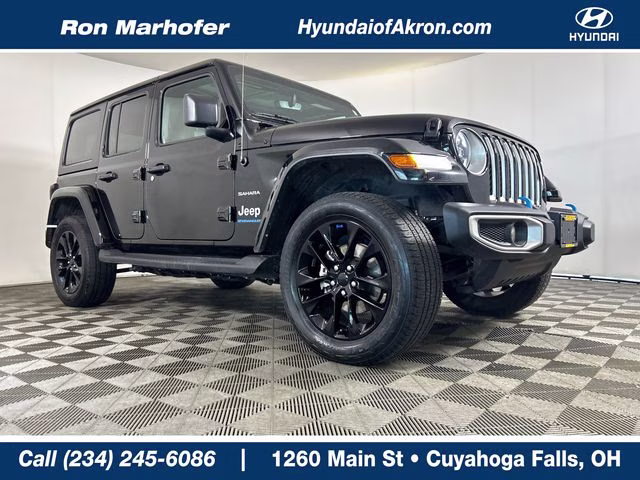 2023 Black Clearcoat Jeep Wrangler Sahara 4xe 4X4 SUV