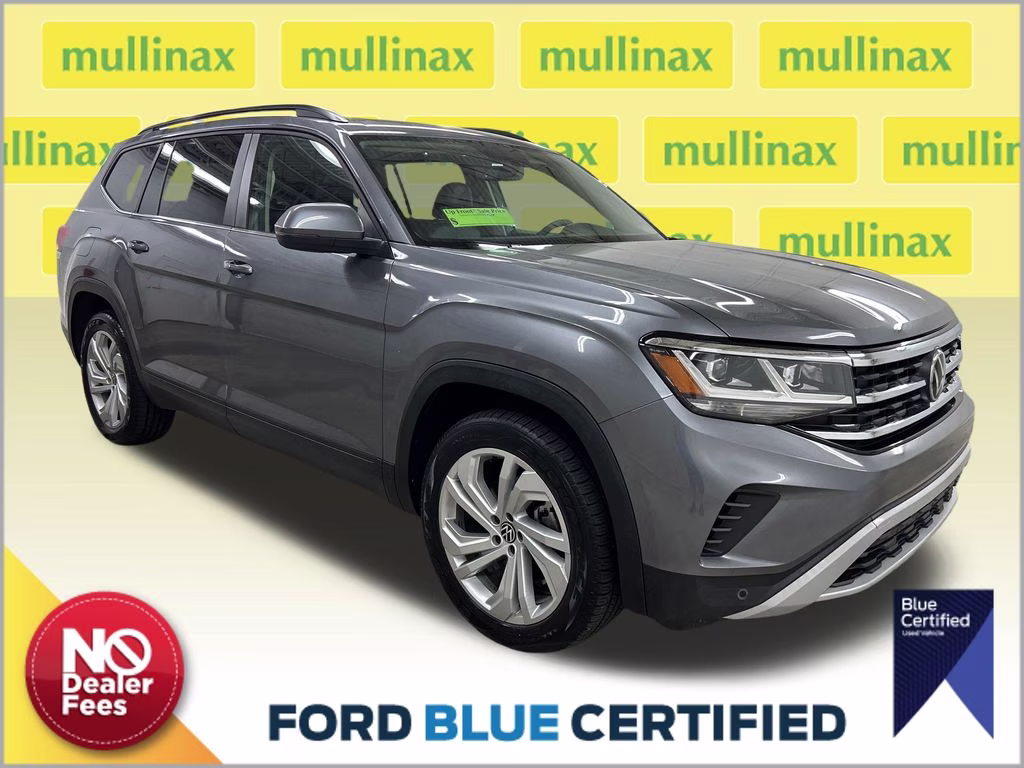 2022 Platinum Gray Metallic Volkswagen Atlas 3.6L V6 SE w/Technology FWD SUV