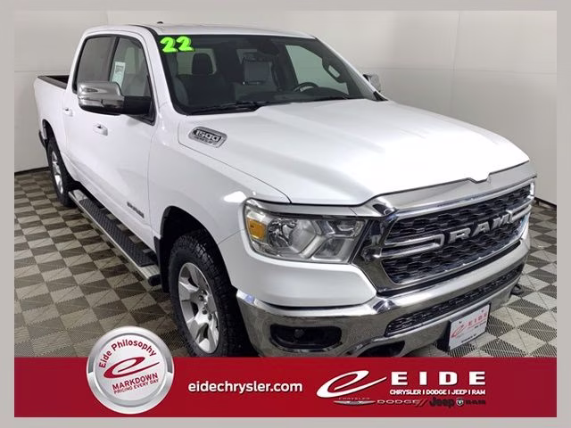 2022 Bright White Clearcoat Ram 1500 Big Horn 4X4 Truck