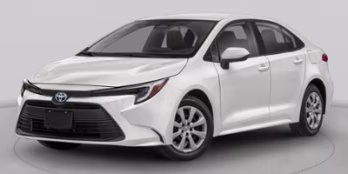 2023 Midnight Black Metallic Toyota Corolla Hybrid SE AWD Sedan