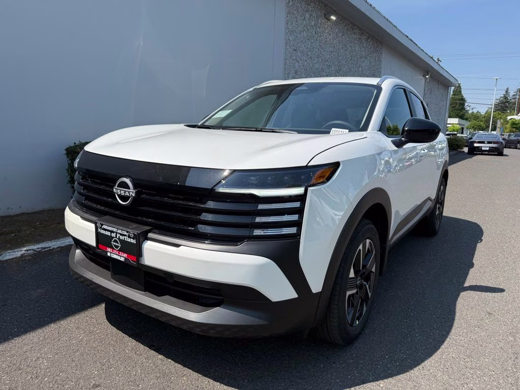 2026 Aspen White Tricoat Nissan Kicks SV AWD SUV
