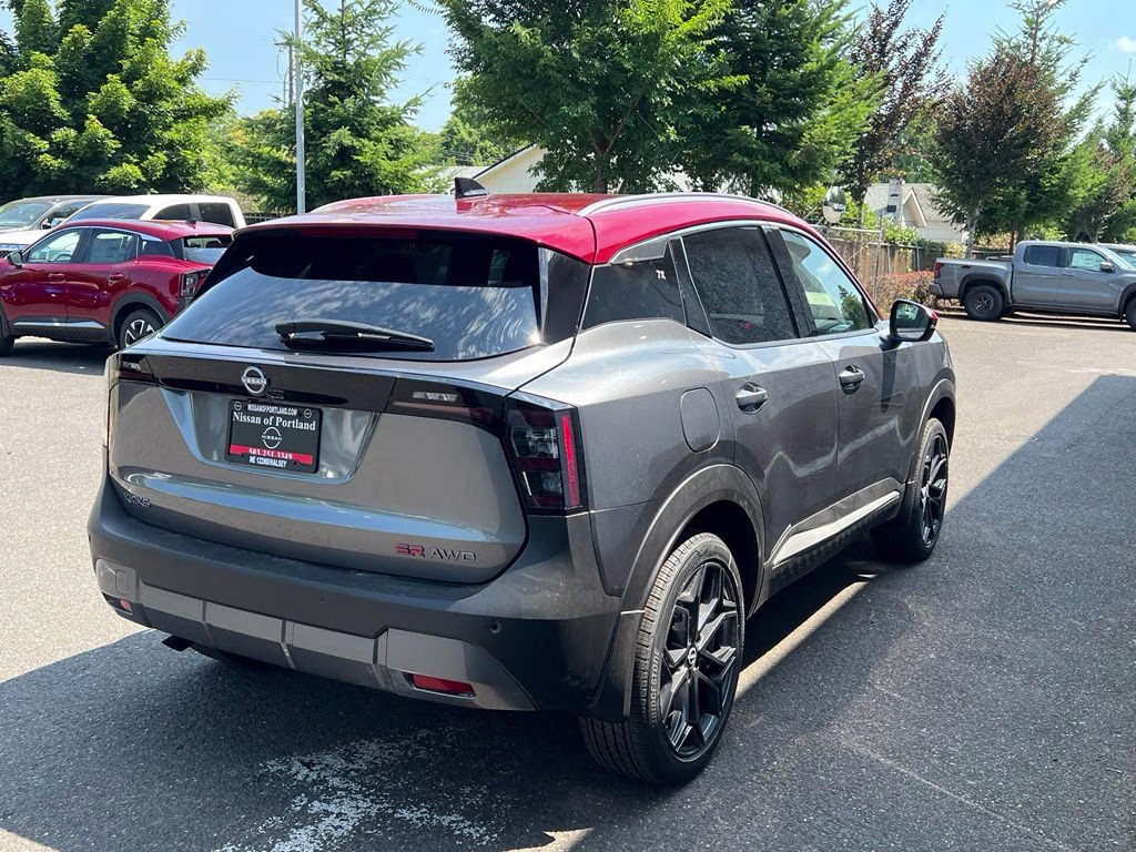 2026 Gun Metallic/Scarlet Ember Tintcoat Nissan Kicks SR AWD SUV