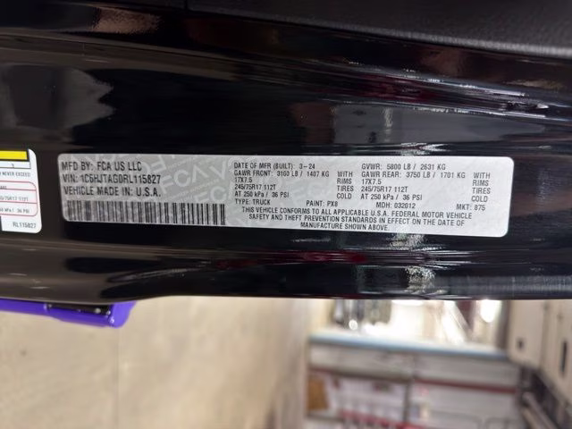 2024 Black Clearcoat Jeep Gladiator Sport S 4X4 Truck