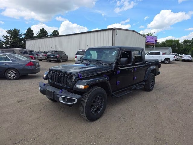2024 Black Clearcoat Jeep Gladiator Sport S 4X4 Truck