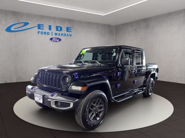 2024 Black Clearcoat Jeep Gladiator Sport S 4X4 Truck