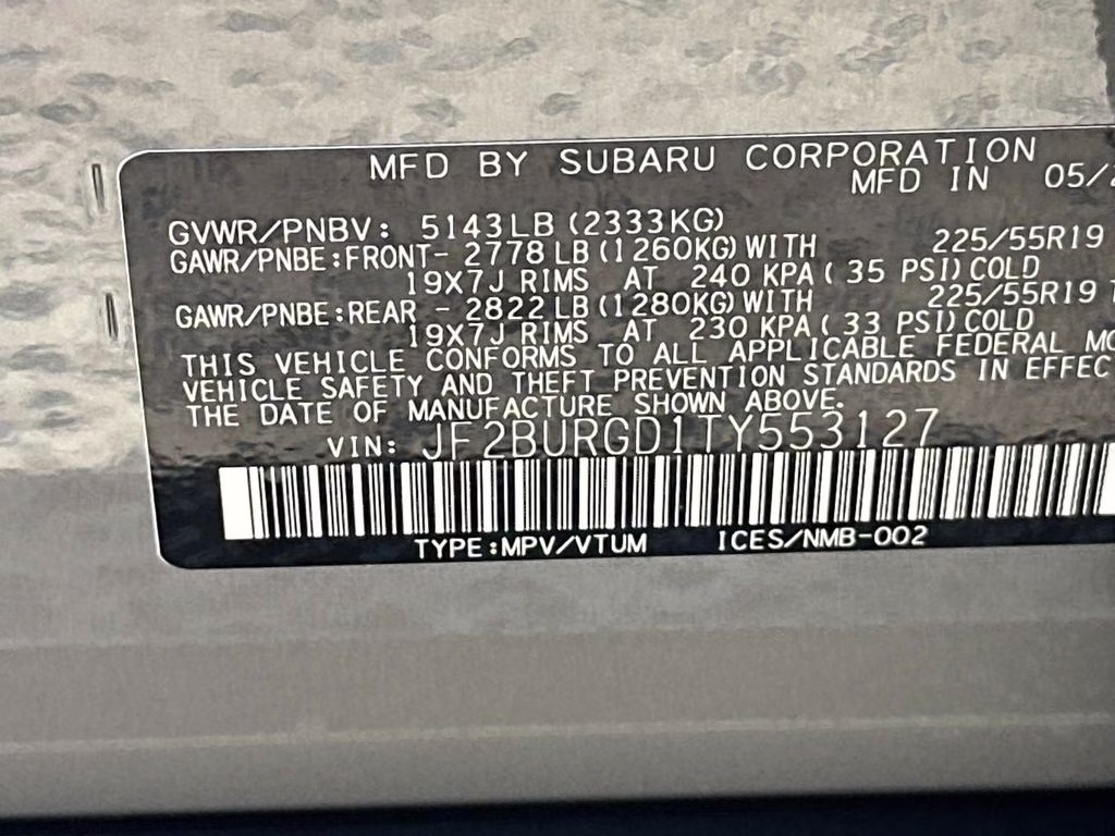 2026 River Rock Pearl Subaru Outback Limited XT AWD SUV