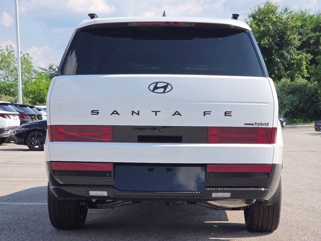 2026 Serenity White Hyundai Santa Fe Hybrid Calligraphy AWD SUV