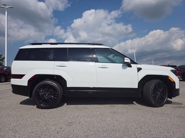 2026 Serenity White Hyundai Santa Fe Hybrid Calligraphy AWD SUV
