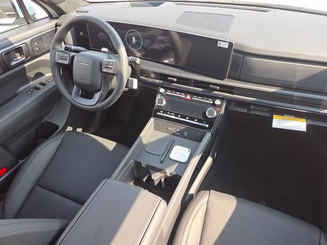 2026 Serenity White Hyundai Santa Fe Hybrid Calligraphy AWD SUV