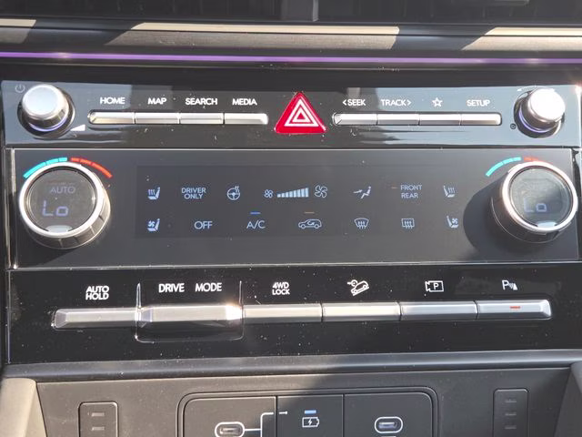 2026 Serenity White Hyundai Santa Fe Hybrid Calligraphy AWD SUV