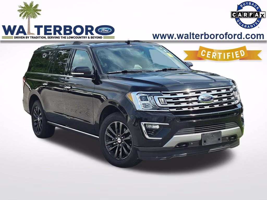 2019 Agate Black Metallic Ford Expedition Max Limited 4X4 SUV