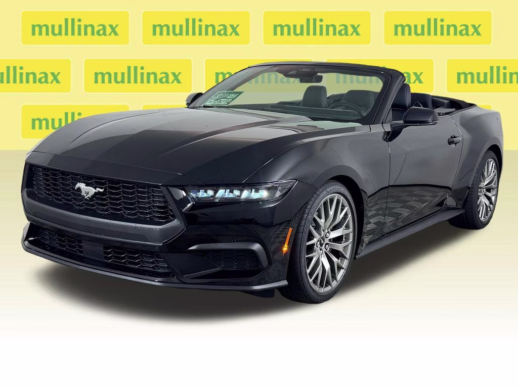 2026 Shadow Black Ford Mustang EcoBoost Premium RWD Convertible