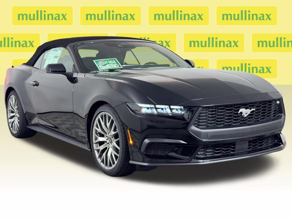 2026 Shadow Black Ford Mustang EcoBoost Premium RWD Convertible