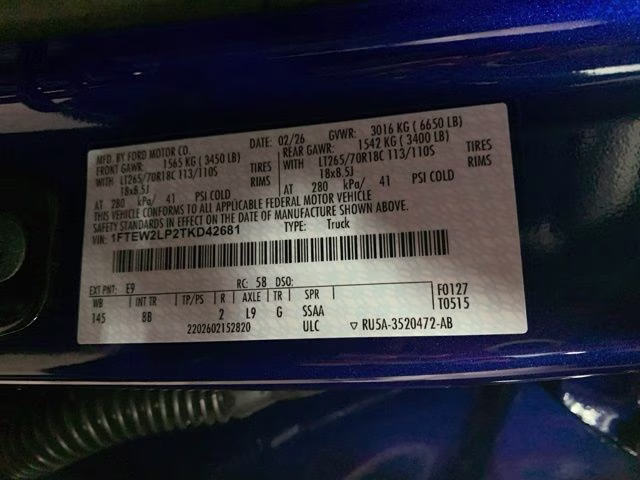 2026 Argon Blue Metallic Ford F-150 STX 4X4 Truck