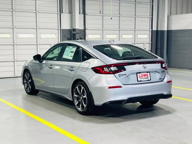 2026 Solar Silver Metallic Honda Civic Hybrid Sport Touring FWD Hatchback