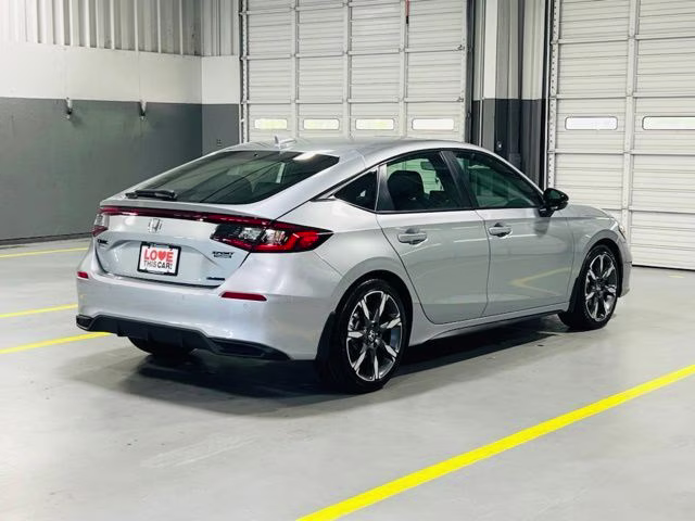 2026 Solar Silver Metallic Honda Civic Hybrid Sport Touring FWD Hatchback