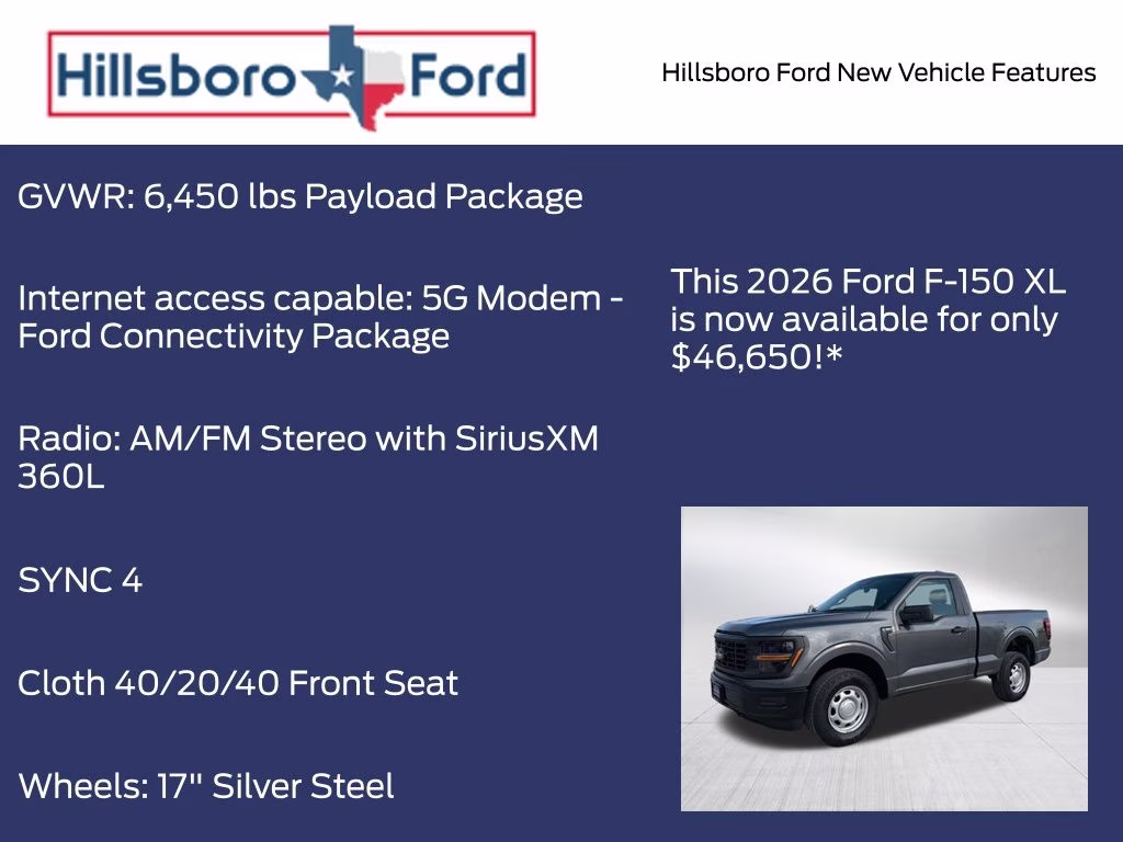 2026 Carbonized Gray Metallic Ford F-150 XL 4X4 Truck