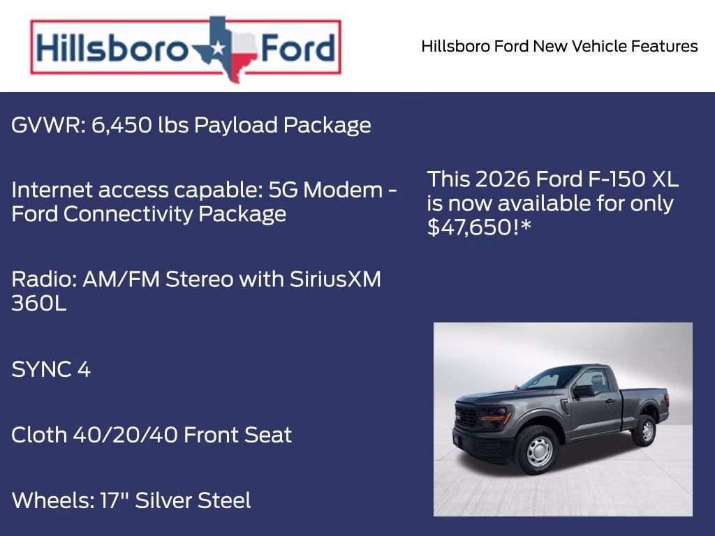 2026 Carbonized Gray Metallic Ford F-150 XL 4X4 Truck