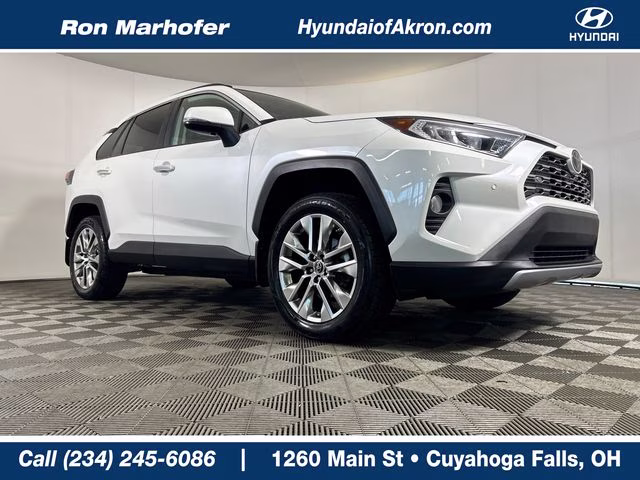 2019 Blizzard Pearl Toyota RAV4 Limited AWD SUV