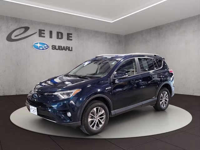 2018 Galactic Aqua Mica Toyota RAV4 Hybrid XLE AWD SUV