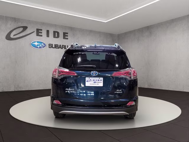 2018 Galactic Aqua Mica Toyota RAV4 Hybrid XLE AWD SUV
