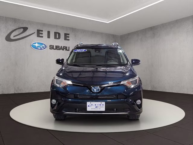 2018 Galactic Aqua Mica Toyota RAV4 Hybrid XLE AWD SUV