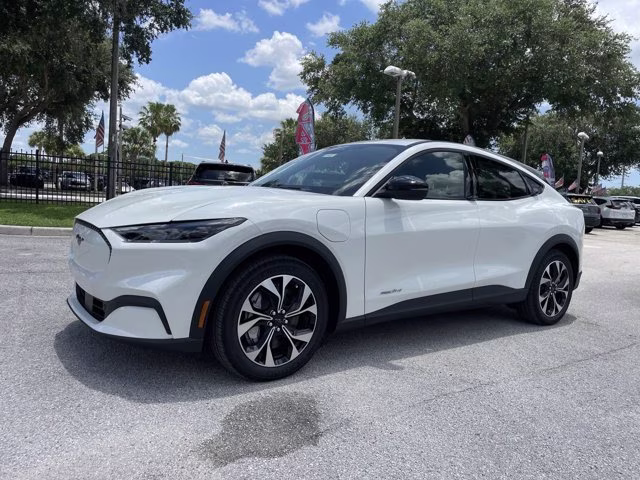 2026 Star White Metallic Tri-Coat Ford Mustang Mach-E Select RWD SUV