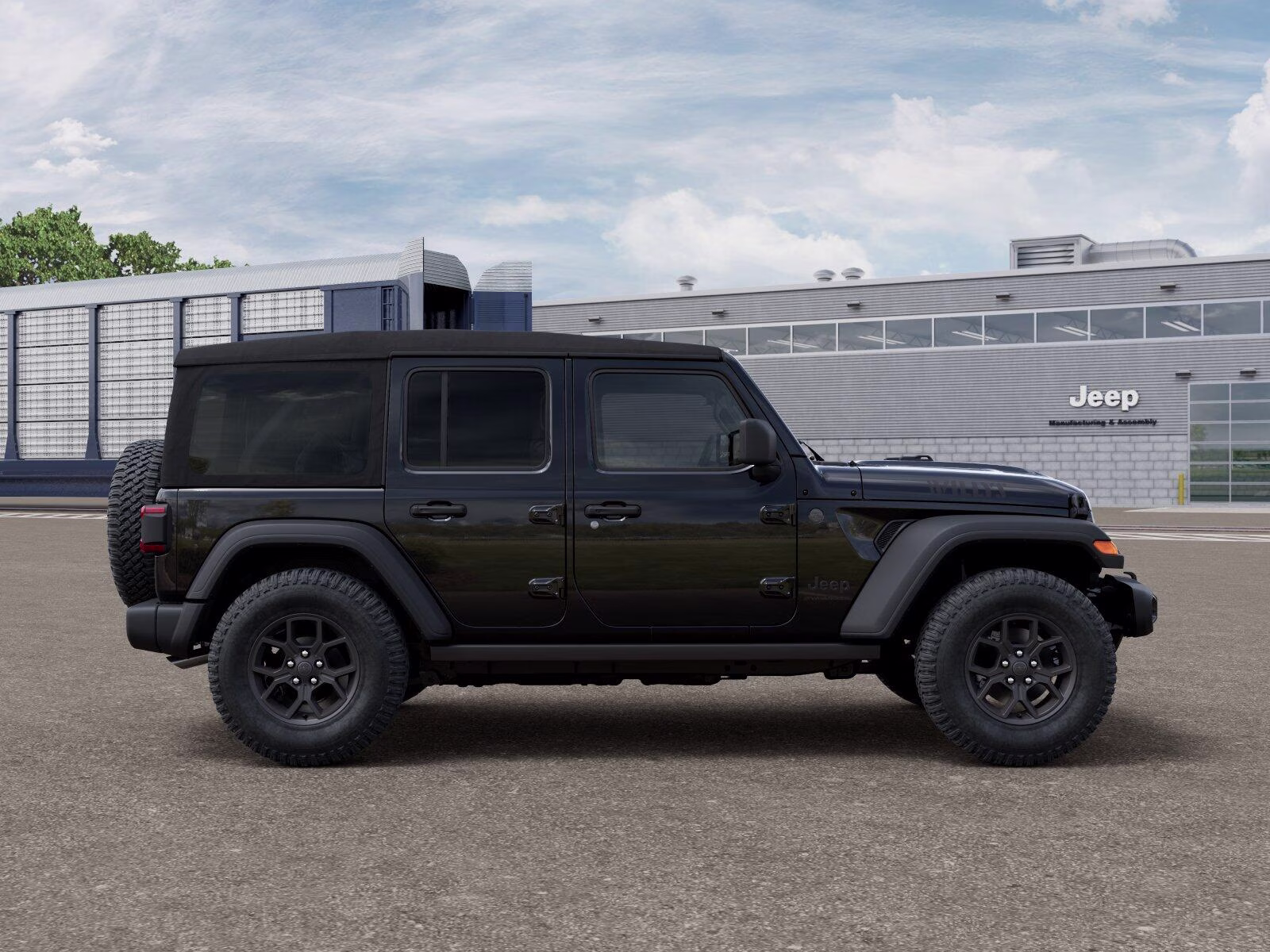 2026 Black Clear Coat Jeep Wrangler Wrangler 4-door Willys 4-door