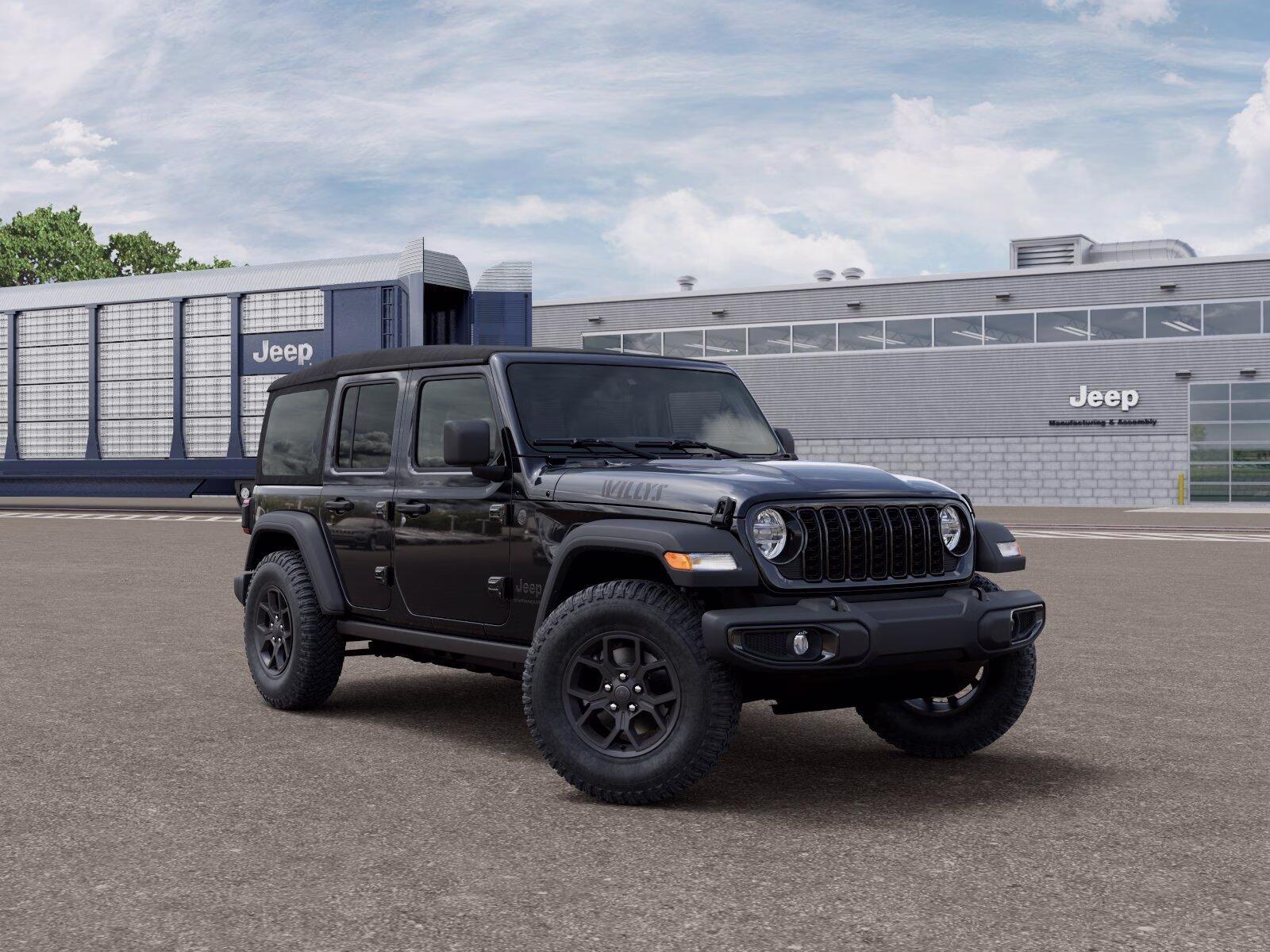 2026 Black Clear Coat Jeep Wrangler Wrangler 4-door Willys 4-door