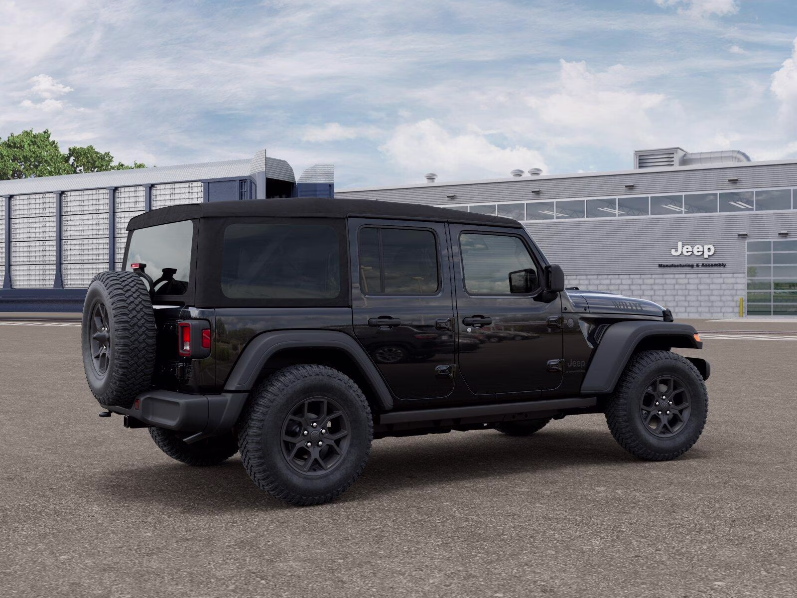 2026 Black Clear Coat Jeep Wrangler Wrangler 4-door Willys 4-door