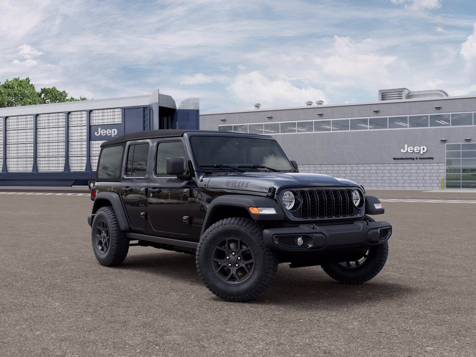 2026 Black Clear Coat Jeep Wrangler Wrangler 4-door Willys 4-door