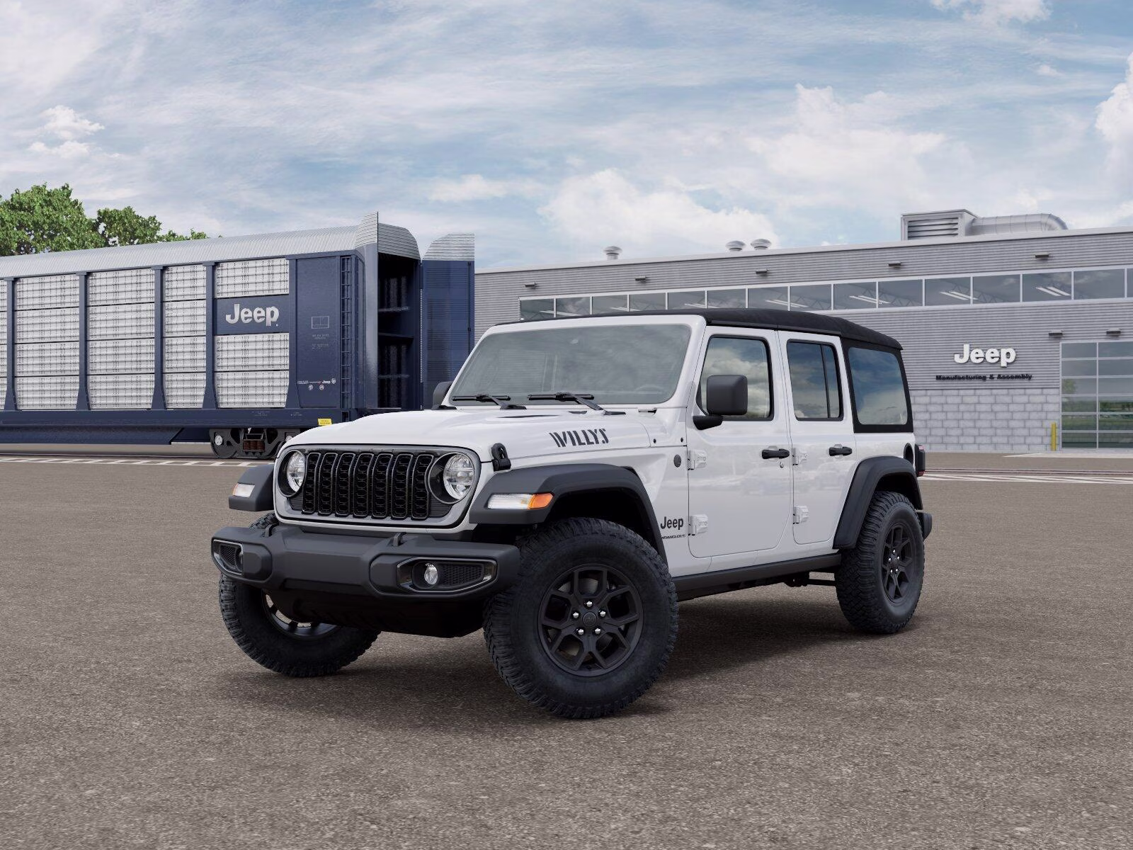 2026 Bright White Clear Coat Jeep Wrangler Wrangler 4-door Willys 4-door