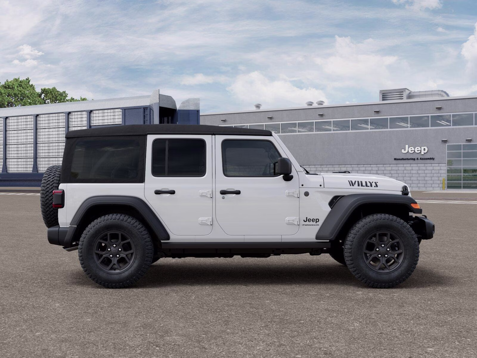 2026 Bright White Clear Coat Jeep Wrangler Wrangler 4-door Willys 4-door