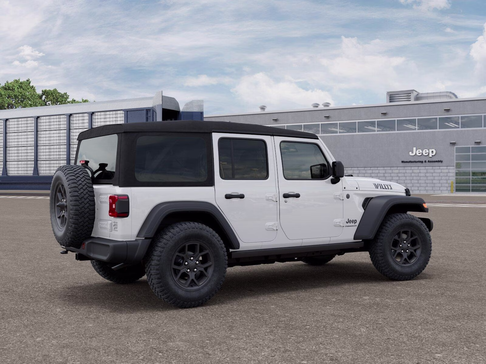 2026 Bright White Clear Coat Jeep Wrangler Wrangler 4-door Willys 4-door