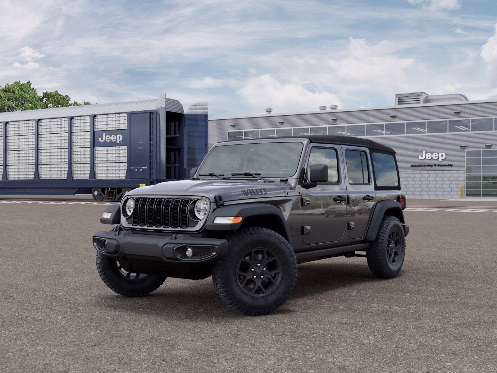 2026 Granite Crystal Metallic Clear Coat Jeep Wrangler Wrangler 4-door Willys 4-door