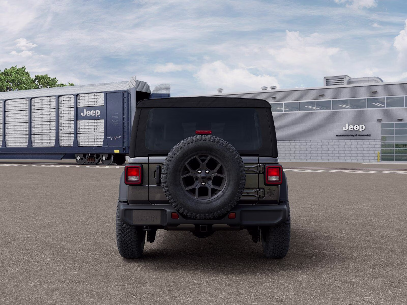 2026 Granite Crystal Metallic Clear Coat Jeep Wrangler Wrangler 4-door Willys 4-door