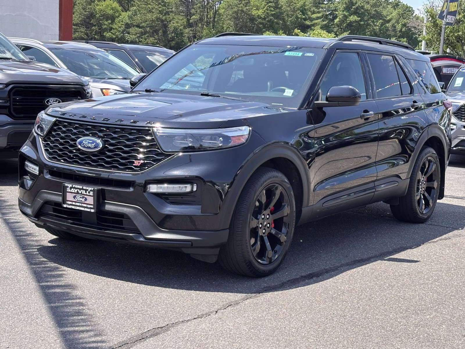 2023 Agate Black Metallic Ford Explorer ST 4WD 4X4 SUV