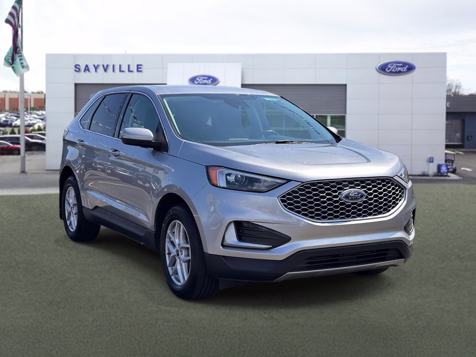 2023 Iconic Silver Metallic Ford Edge SEL AWD AWD SUV
