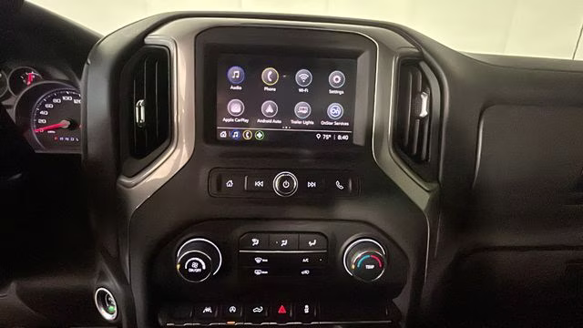 2022 Black Chevrolet Silverado 1500 Custom 4X4 Truck