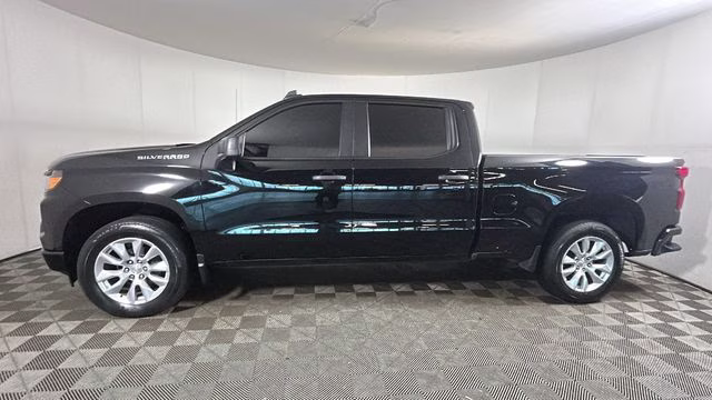 2022 Black Chevrolet Silverado 1500 Custom 4X4 Truck
