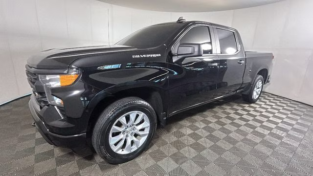 2022 Black Chevrolet Silverado 1500 Custom 4X4 Truck