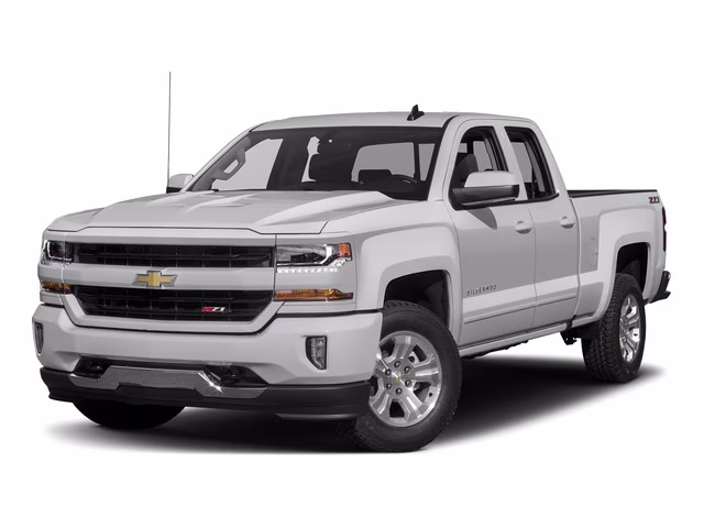 2017 Silver Ice Metallic Chevrolet Silverado 1500 LT 4X4 Truck