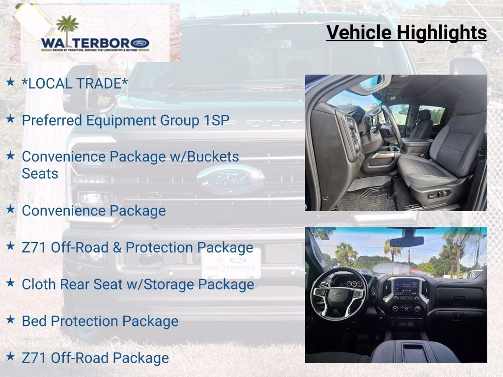 2021 Northsky Blue Metallic Chevrolet Silverado 1500 RST 4X4 Truck