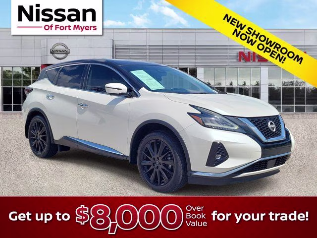2023 Pearl White Tricoat Nissan Murano SL FWD SUV