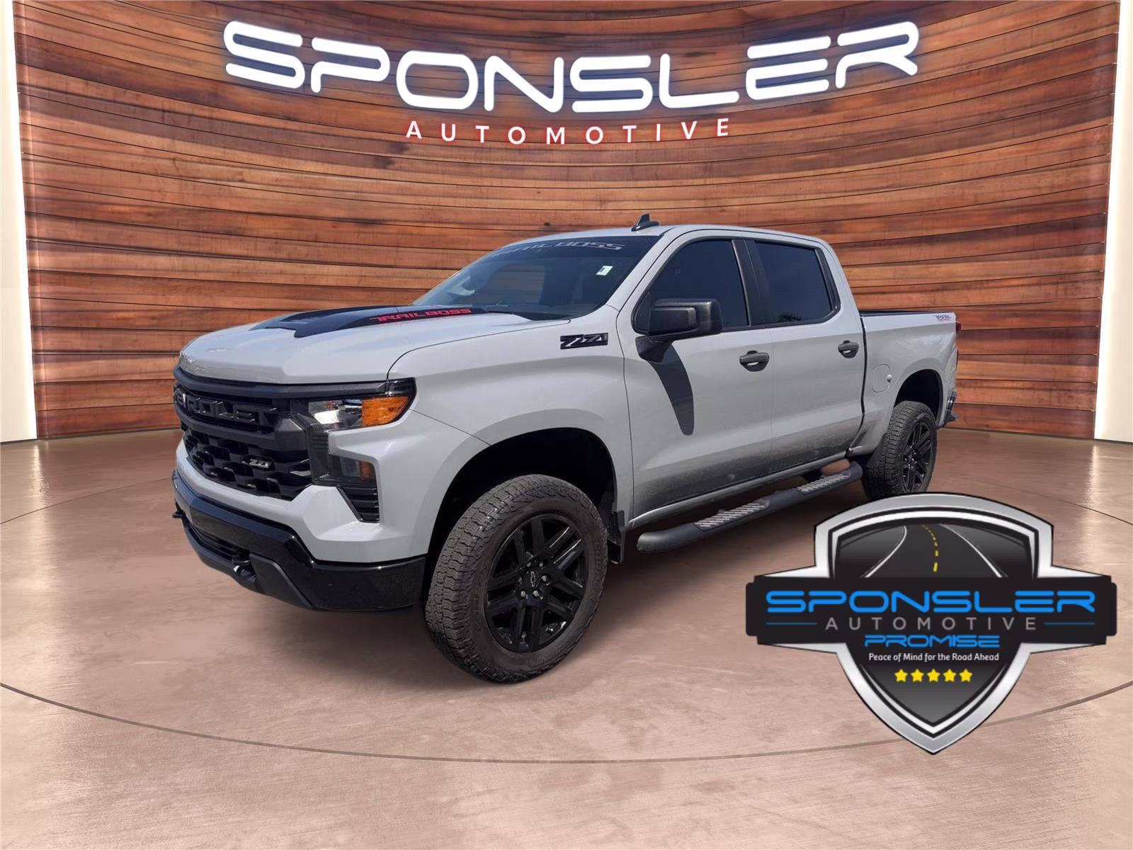 2024 Slate Gray Metallic Chevrolet Silverado 1500 Custom Trail Boss 4X4 Truck