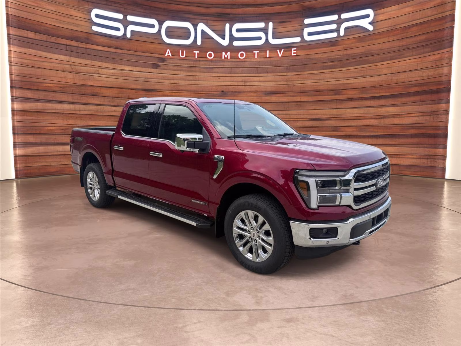 2026 Ruby Red Metallic Tinted Clearcoat Ford F-150 LARIAT 4X4 Truck