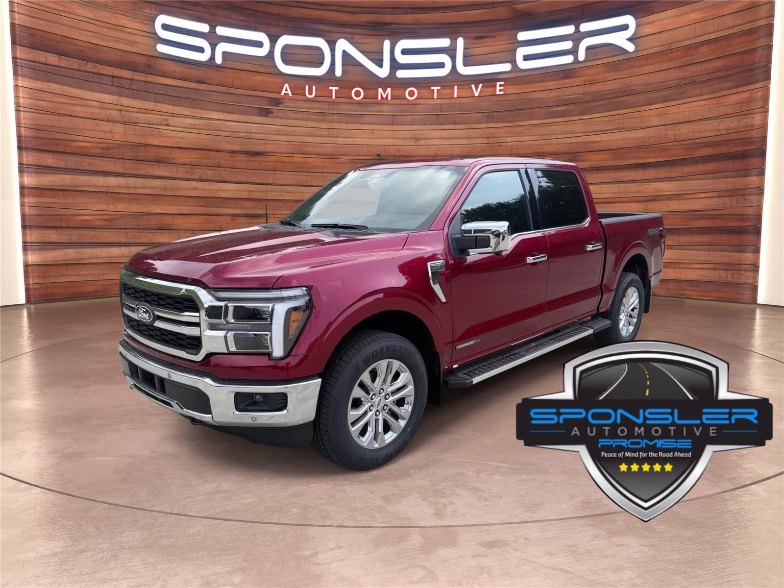 2026 Ruby Red Metallic Tinted Clearcoat Ford F-150 LARIAT 4X4 Truck