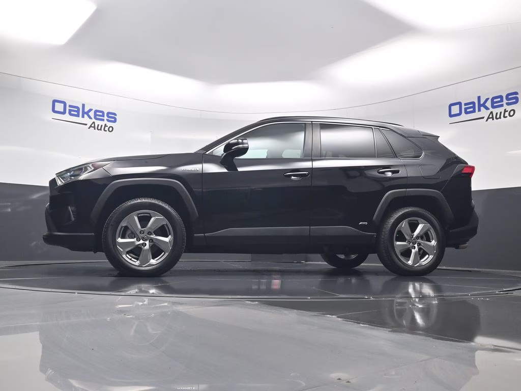 2021 Midnight Black Metallic Toyota RAV4 Hybrid XLE Premium AWD SUV