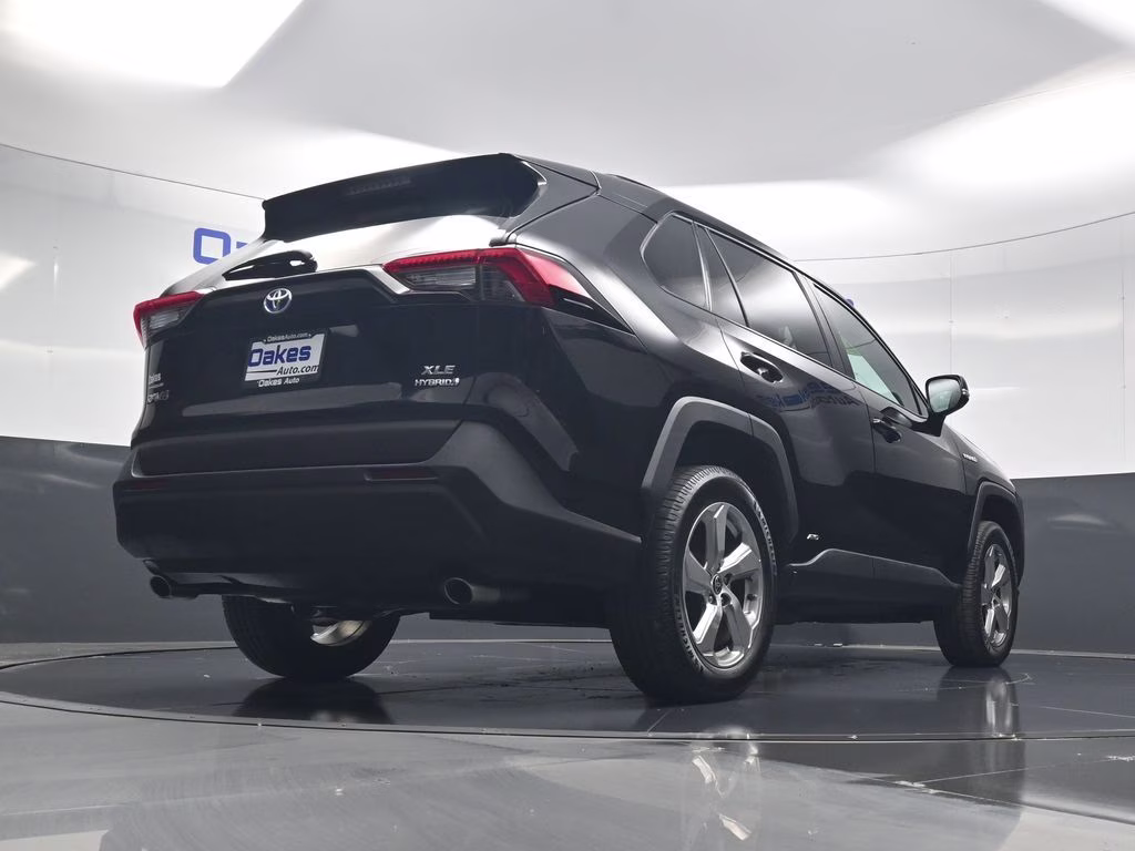 2021 Midnight Black Metallic Toyota RAV4 Hybrid XLE Premium AWD SUV